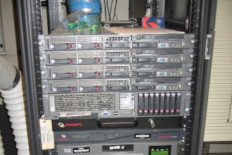 A supercomputer installation in a research data centre