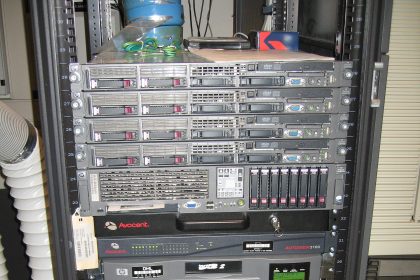 A supercomputer installation in a research data centre